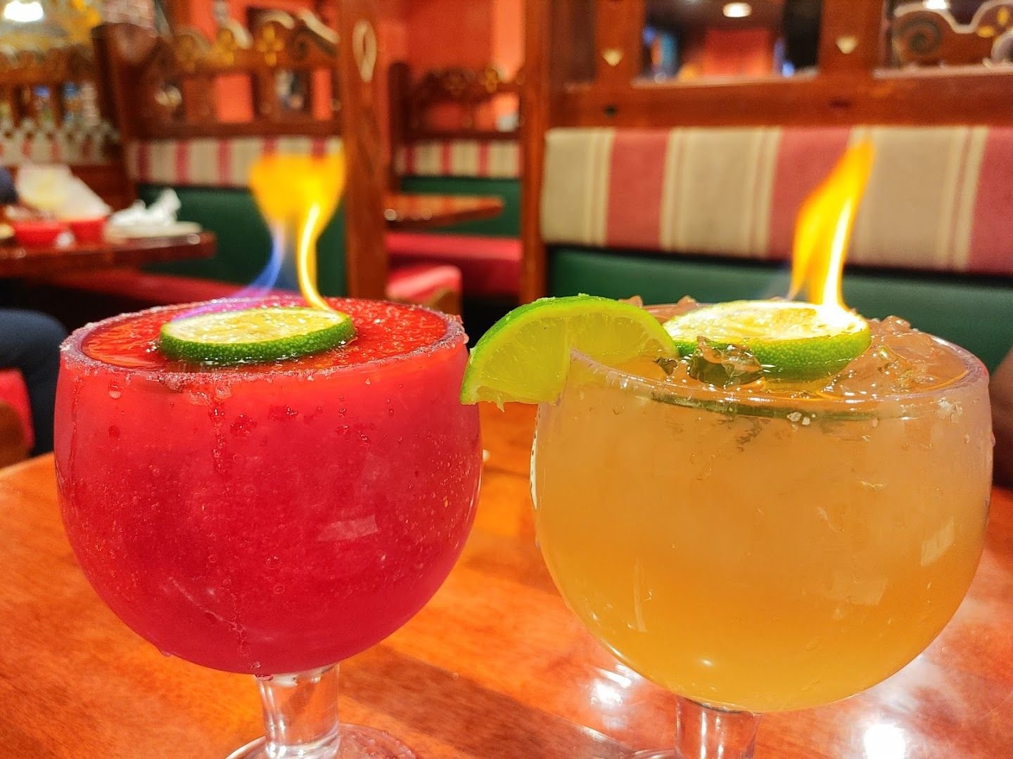 House margaritas at El Pino